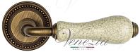 Дверная ручка Venezia мод. Colosseo D3 (мат. бронза с керамикой)