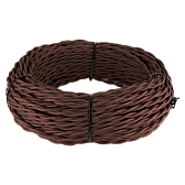 Ретро кабель витой 2х2,5 (коричневый) Ретро кабель витой 2х2,5 (коричневый)