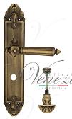 Дверная ручка Venezia на планке PL90 мод. Castello (мат. бронза) сантехническая, повор