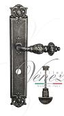 Дверная ручка Venezia на планке PL97 мод. Lucrecia (ант. серебро) сантехническая