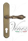 Дверная ручка Venezia на планке PL02 мод. Monte Cristo (мат. бронза) под цилиндр