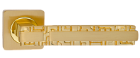 Дверная ручка RENZ мод. Анджело (матовая латунь) DH 79-02 SG